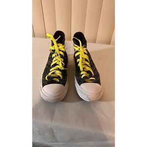 CONVERSE CHUCK TAYLER II ALL STAR SHOES NEON GREEN BLACK 151086 MENS 6.5 WOMENS